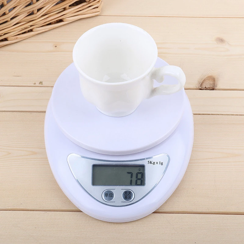 Digital 5kg/1g Portable Scale LED Electronic Scales Postal Food Balance Measuring Weight Kitchen LED Electronic Scales