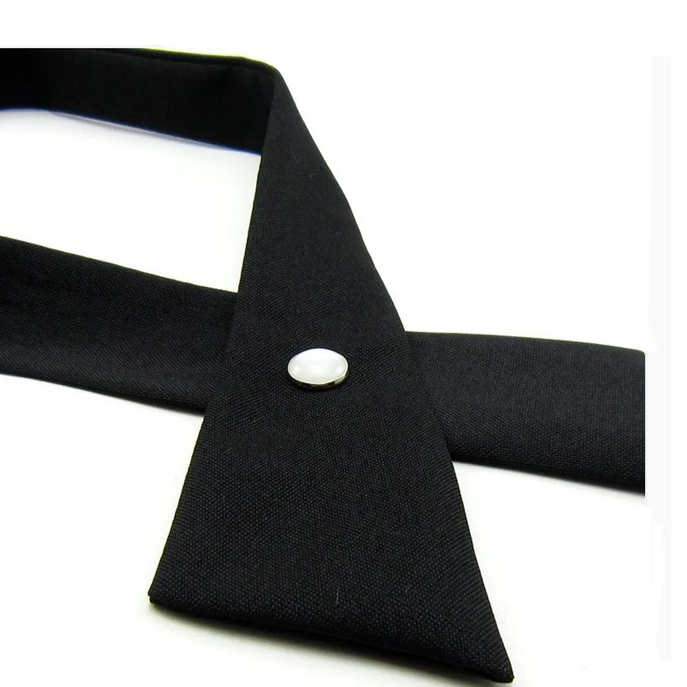 

Casual Formal Solid Color Adult Mens Womens Adjustable Necktie for Cross Bow Tie