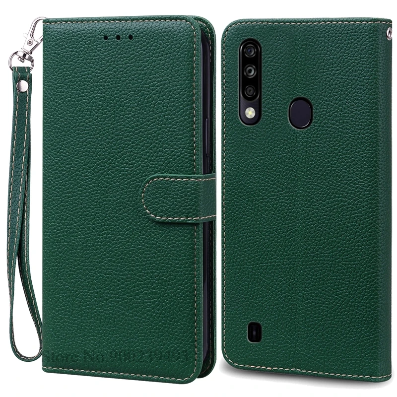 Sleek Silicone Wallet Leather Flip Case with Soft TPU Back Cover