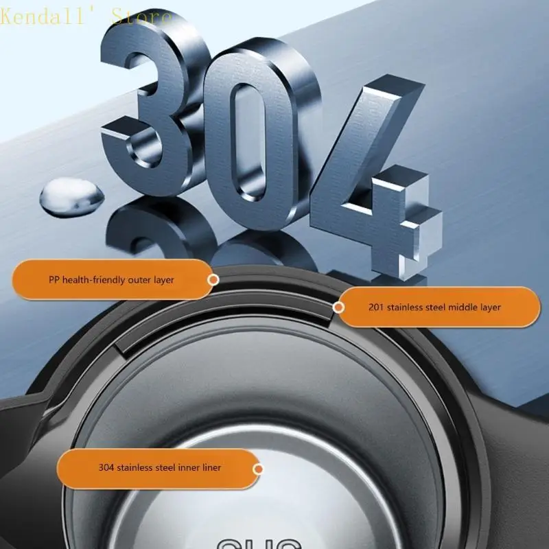 3XUB 급속 가열 기술 자동차 주전자 800ml 트럭용 디지털 온도 디스플레이