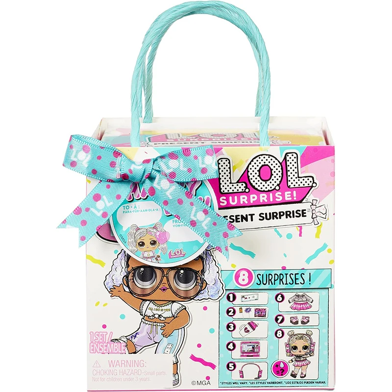 Doll Accessories Toys L.O.L. Surprise Present Series 3 Birthday Month Theme with 8 Surprises For Girls