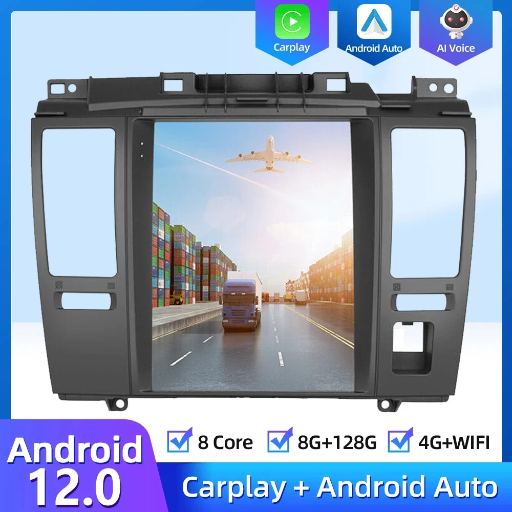 

Android 12 Tesla Style Car Radio For Nissan Tiida 2004-2013 Navigation GPS Stereo Multimedia Player Vertical Screen Carplay