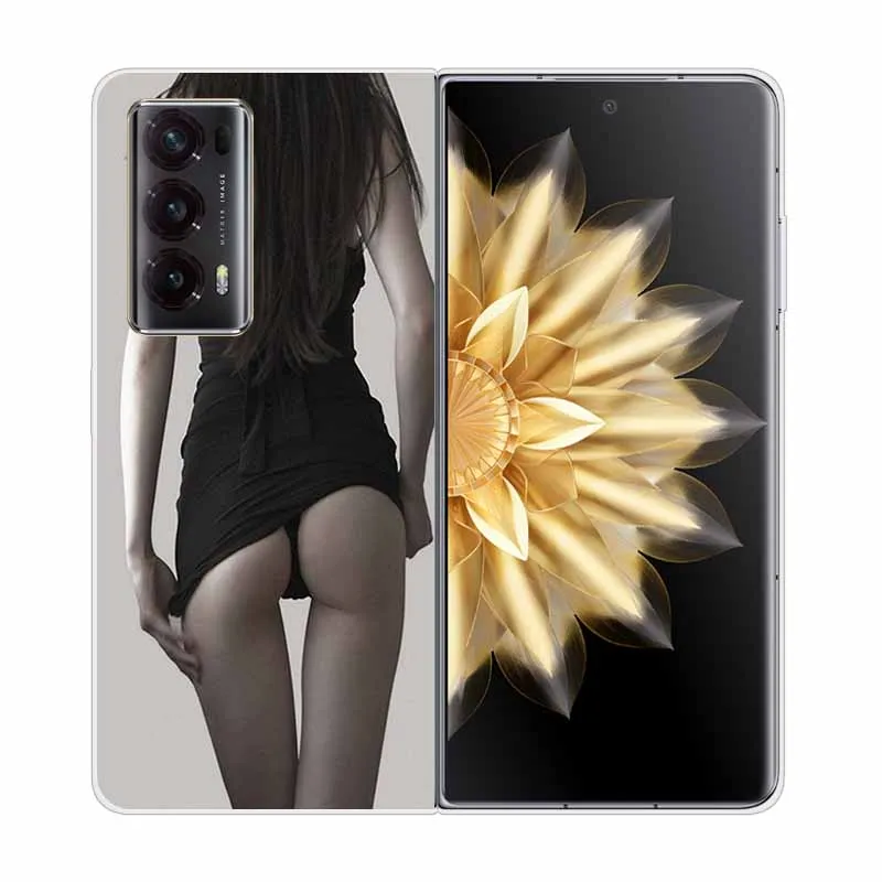 Cute Fashion Painted Hard Clear Shell for Honor Magic V2 5G - Transparent Cover Case