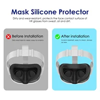 VR Face Cover For Meta Quest 3 Glasses Replacement Sweat-proof Eye Mask VR Face Interface Silicone Case For Quest3 Accessoies - Image 6
