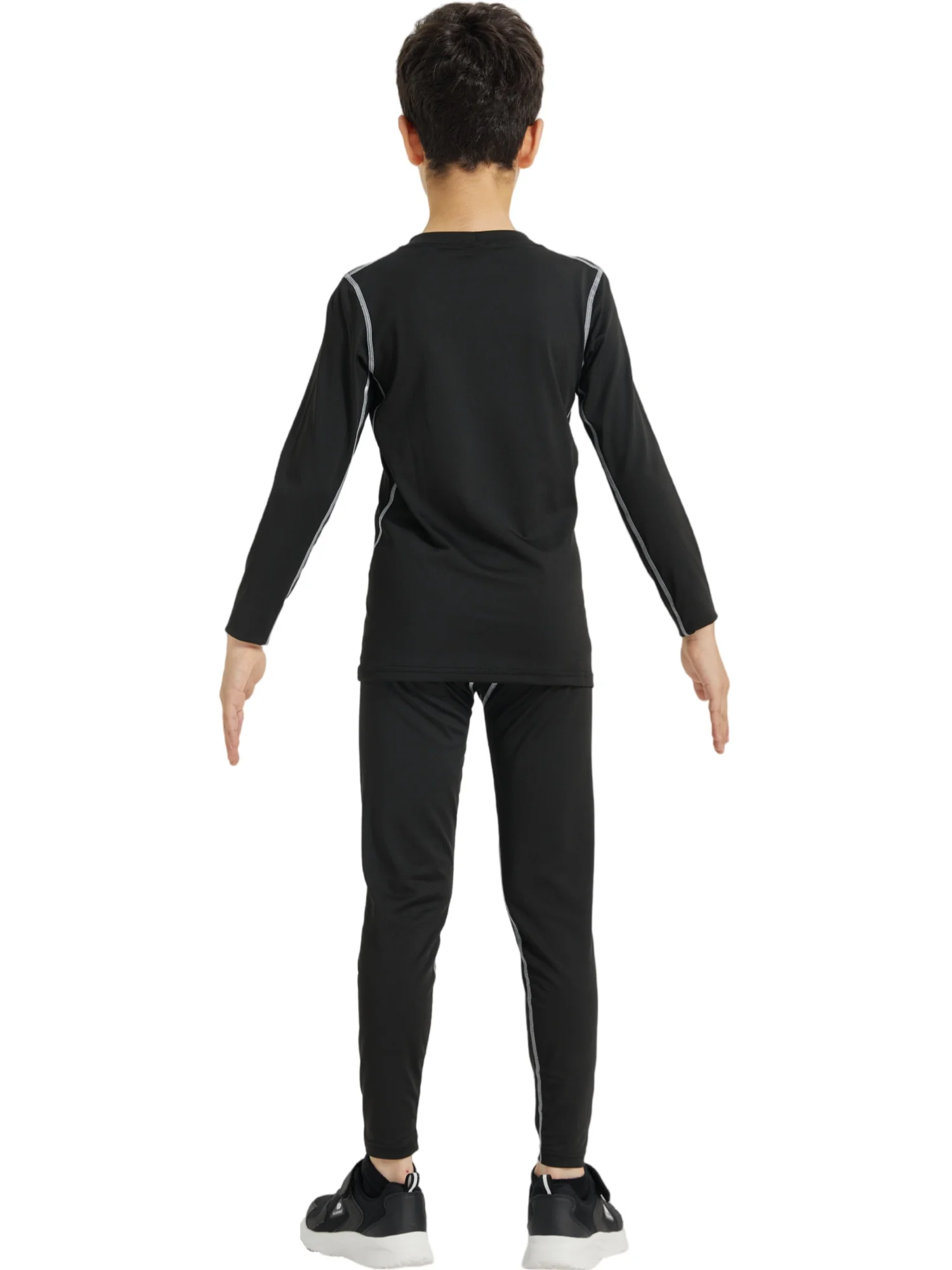 Winter Sports Suit for Children Quick Drying Thermal Underwear Boys Girls Compression Sportswear for Basketball Football