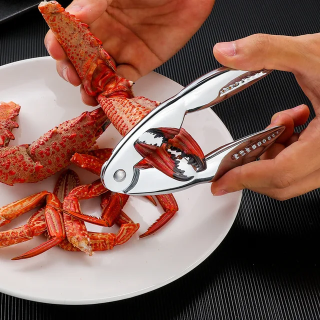 Seafood Tools Multi functional Zinc Alloy Claws Crab Needles Crab Scissors Kitchen Seafood Tools 5