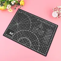 2Pcs Heavy Duty Self Healing Cutting Mat A4 Double Sided with Clear Angle Grids for Sewing Quilting Glass Cutting 1