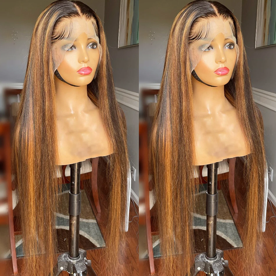 4 27 Color Bone Straight 13x4 Lace Front Wig Brazilian Remy 180 Density 4-27-color-bone-straight-13x4-lace-front-wig-brazilian-remy-180-density