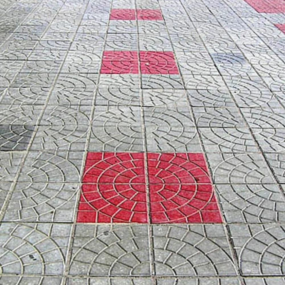 Plastic Garden Pavement Mold Reusable DIY Path Paving Concrete Brick Mould Garden Pavement Road Paving Brick Mould Outdoor Decor