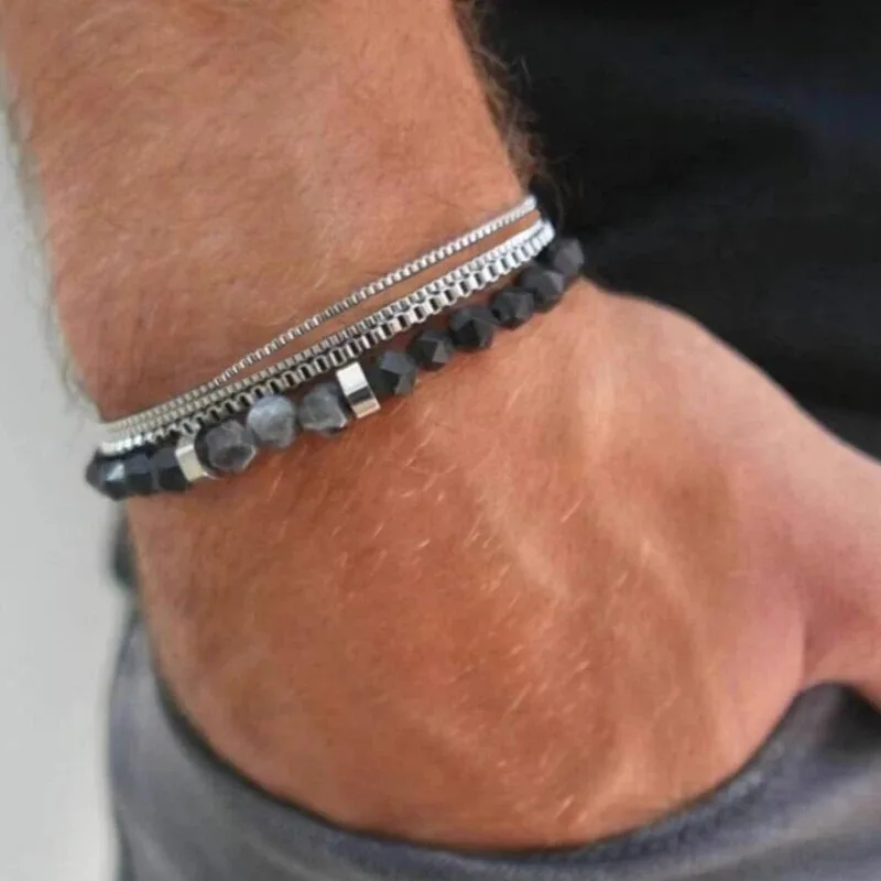 JeweBella 5 Pezzi Bracciale Rigido Donna In Acciaio Inossidabile