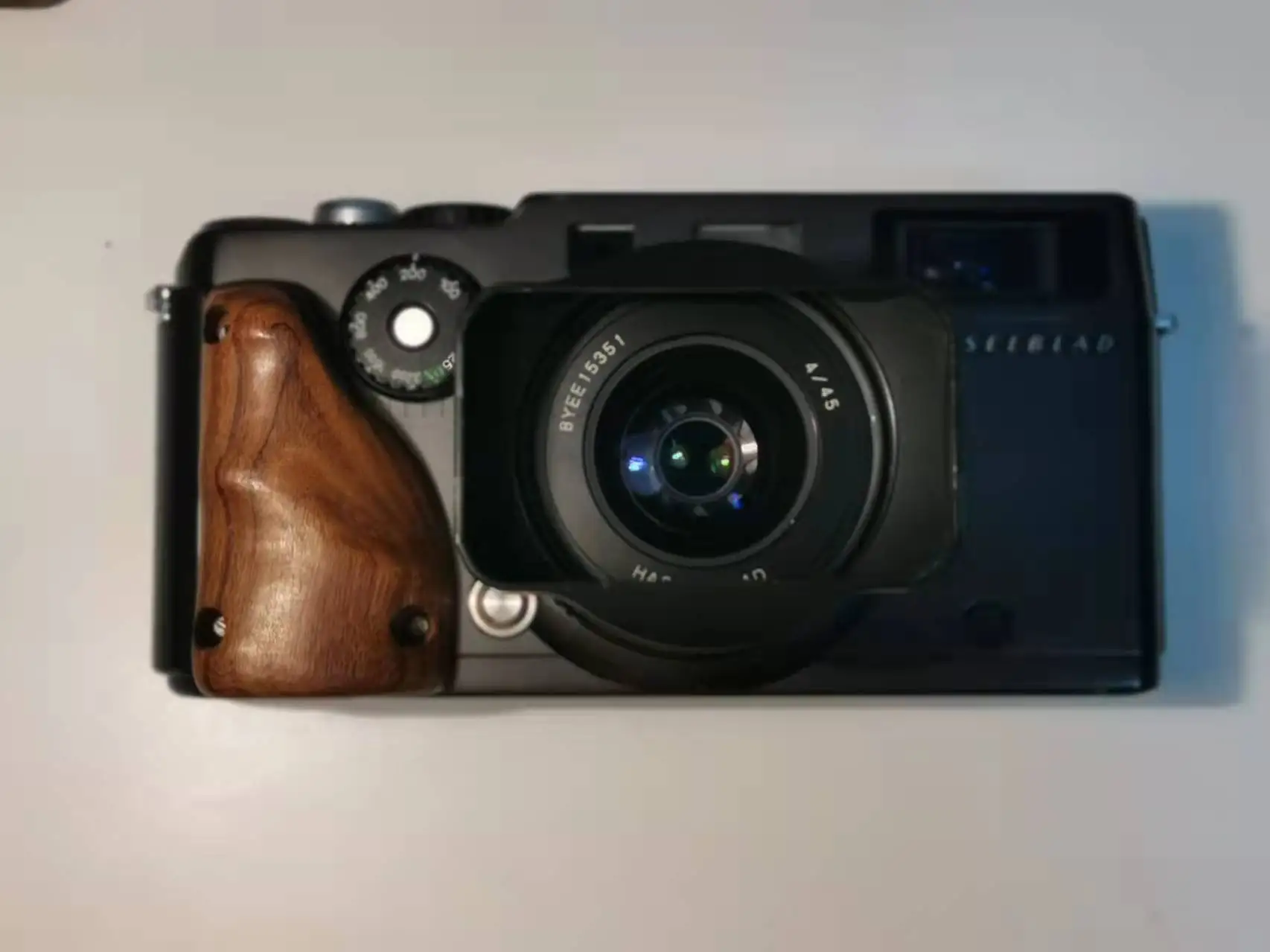 Parte Della Maniglia Di Agitazione Per Intaglio Del Grano Del Legno Di Noce Per Hasselblad Xpan Fujifilm Tx1 Tx2 Accessori Per Impugnatura Della Fotoc