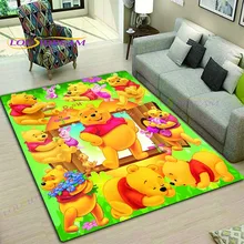 Cartoon Winnie the Pooh Floor Non Slip Rug Room Mat Square Quality Removable Kitchen Bath Floor Waterproof Rug Mat