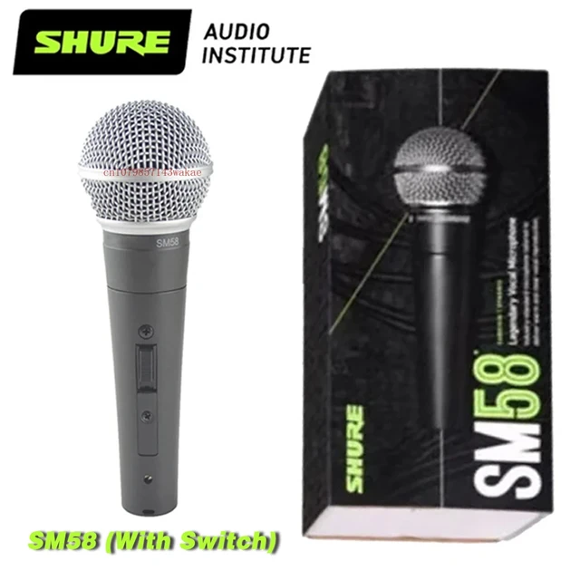 Shure sm58デジタル有線マイク,カーディオイドマイク,カラオケ,ktv 