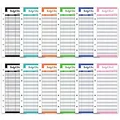 12Pcs Schedules