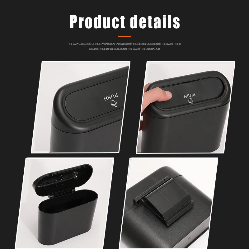 1PCS Car Trash Can Hanging Vehicle Trash Bin For GWM ORA Good Cat Funky Cat Ballet EV ORA 03 03GT Auto Interior Accessories