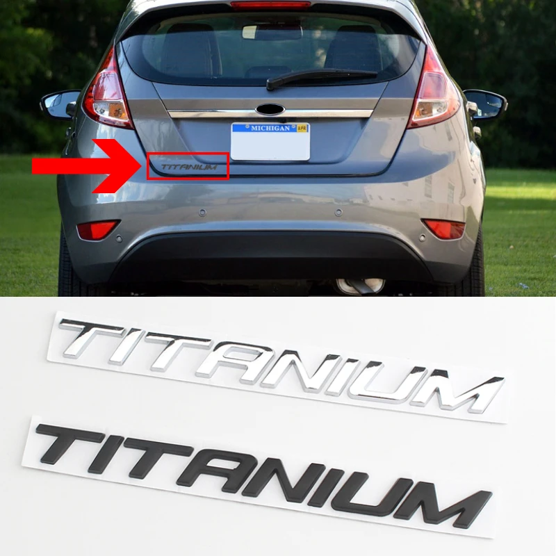 Автомобильный значок наклейка для Ford TITANIUM Logo Edge Explorer Focus 2 3 Fusion Mondeo Mk4 F150 Kuga Fiesta Escape
