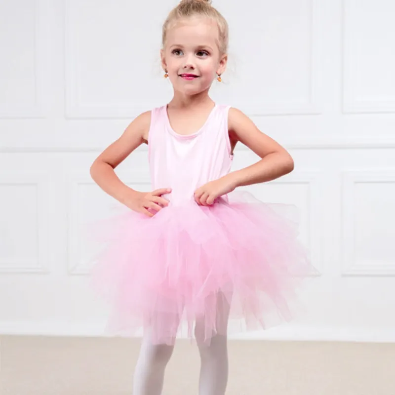 Baby Girl Princess Tutu Dress Sleeveless Infant Toddler Puffy Ballet Dress Party Dance Baby Clothes 1-8Y girls dress princess costume kids clothes children dance suit
