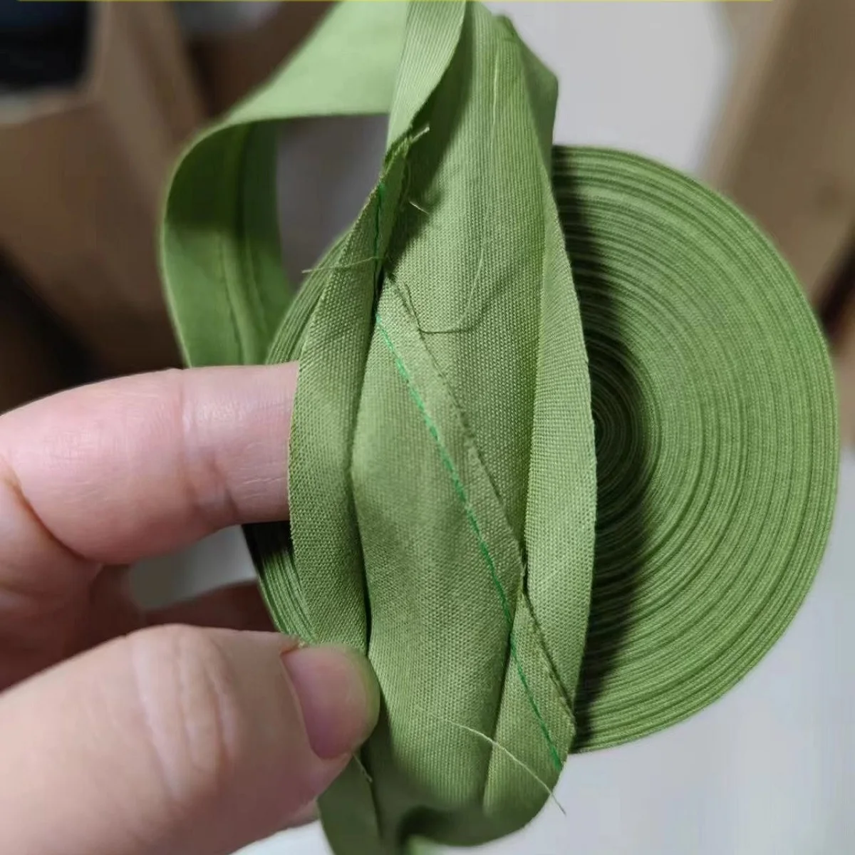 Ultra Soft 100% Cotton Silk Bias Tape - 20mm Width, Skin-Friendly Fabric Ribbon