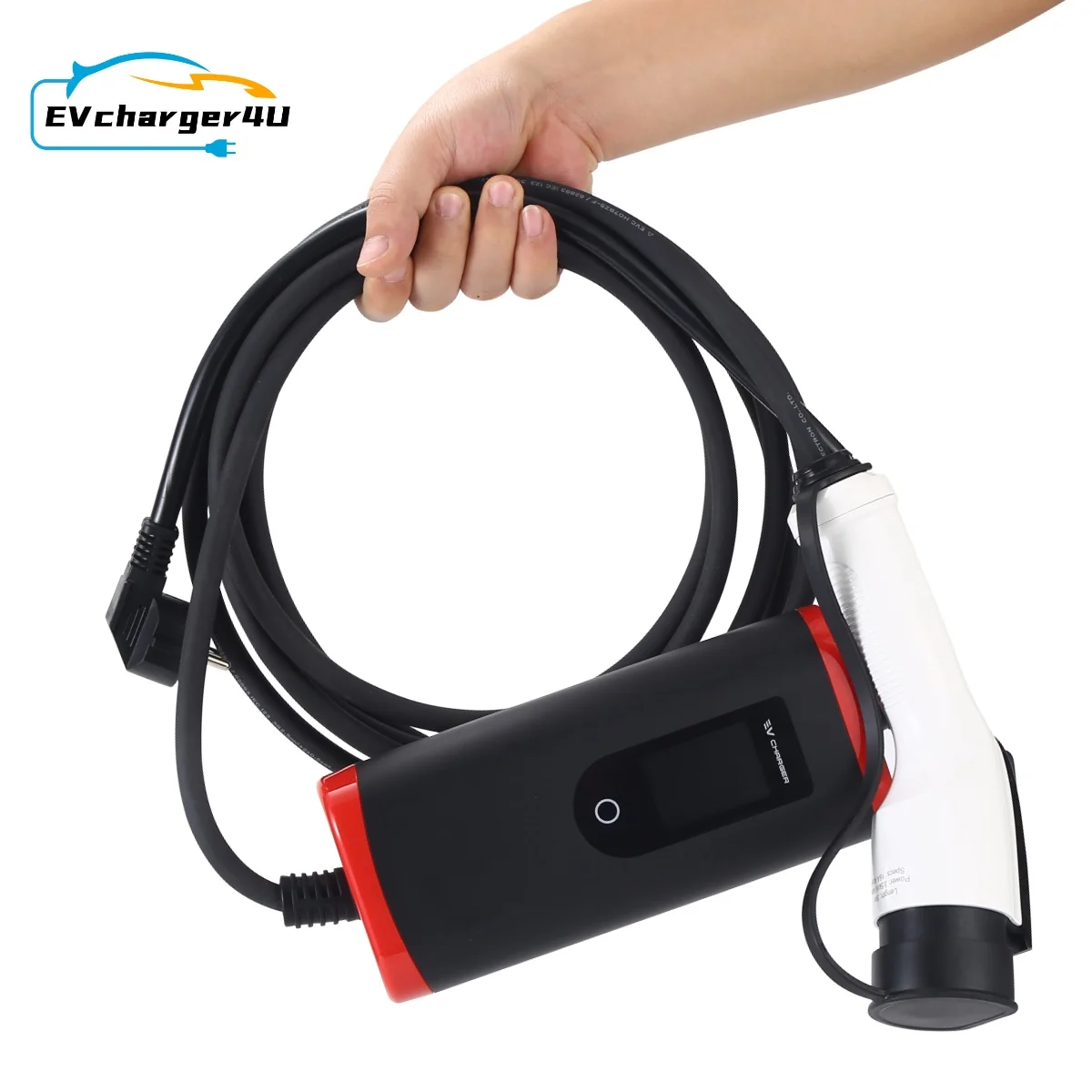 EV Charger Type 2  Type 1 GBT Portable EV Charging Box 5M Cable 8A/10A/13A/16A Switchable Current SCHUKO Plug for Electric Car