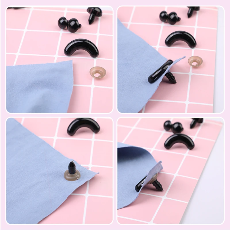 586Pcs DIY Wool Felting Plastic Safety Eyes Kit Noses Doll Making Stuffed Animals Felt Needle Accessories
