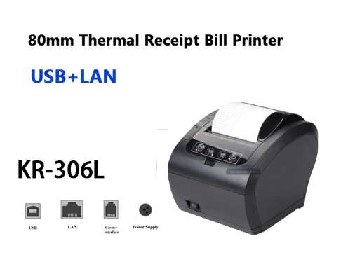 80mm 300m/s Thermal Receipt Printer POS Billing Printer Wireless WIFI/Bluetooth Printer Auto Cutter Android/iOS/Windows ESC/POS mini smartphone photo printer Printers