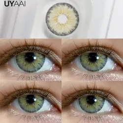 Vibrant Blue Cosmetic Contact Lenses for Eye Color Transformation - 2 Pack (Honey Coast)