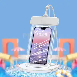 Universal Waterproof Phone Case - Durable Protective Dry Bag Cover (White)
