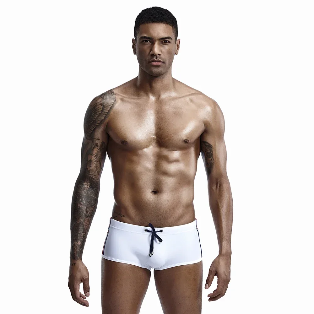 Men Swim Trunks SEOBEAN MENS SWIM TRUNKS LOW RISE BOXERSWIMWEAR