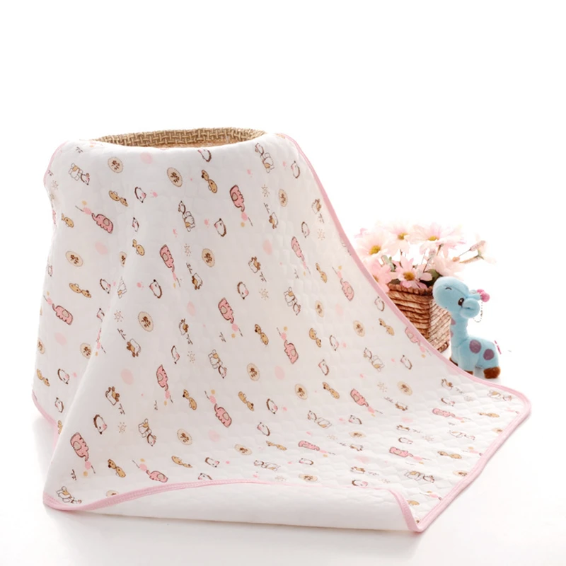 Wasoyoli Baby Bamboo Changing Pads 105* 70cm Newborn Baby Portable Reusable Changing Pad Infant Bedding Waterproof Mat Play Mat
