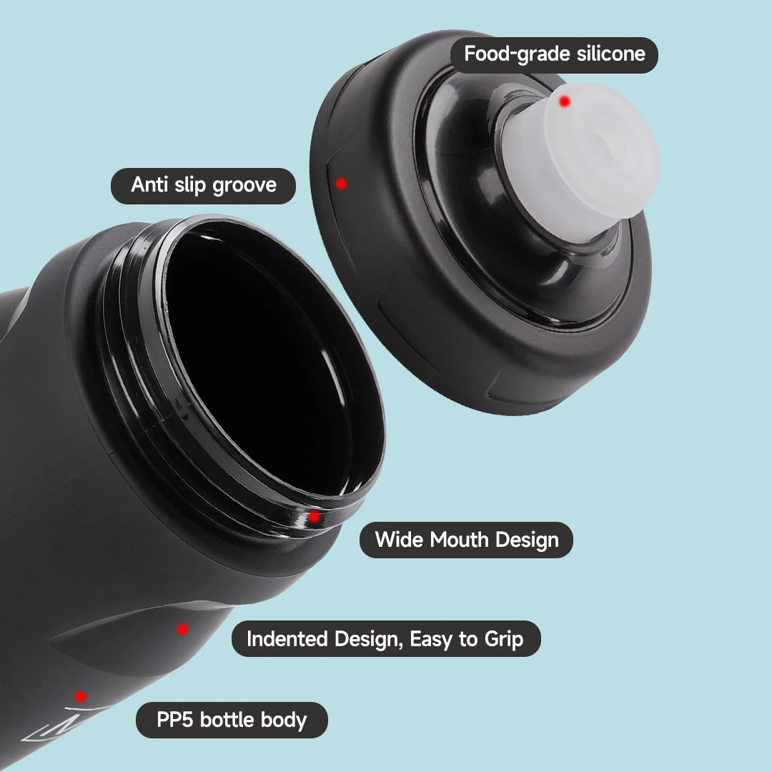 Bicycle Water Bottle Water Bottle Sports Bottle MANA Bicycle Water Bottle 620ML Push-on Ultralight Leak-Proof Odourless Sport Bike Water Bottle Camping Hiking Riding