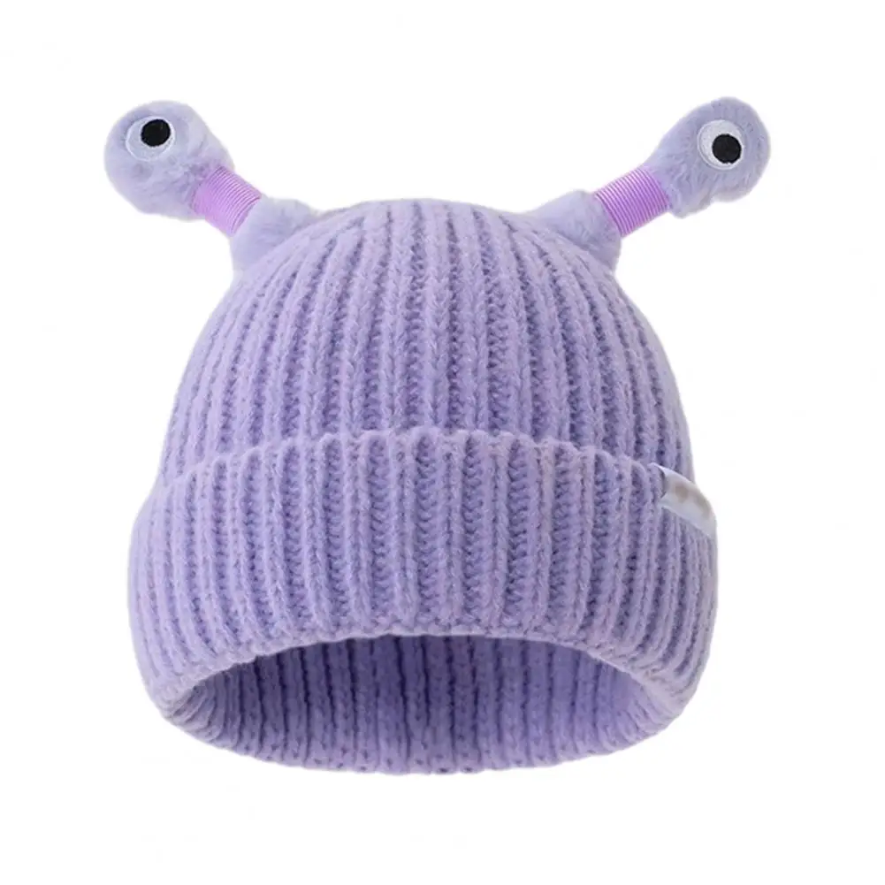Winter Parent-Child Cute Glowing Little Monster Knit Hat, Petit Bonnet De Monstre Lumineux, Chapeau Tentacule Monstre, Chapeau Chaud Tricoté Hiver Pour Femmes Filles (Polyester, A