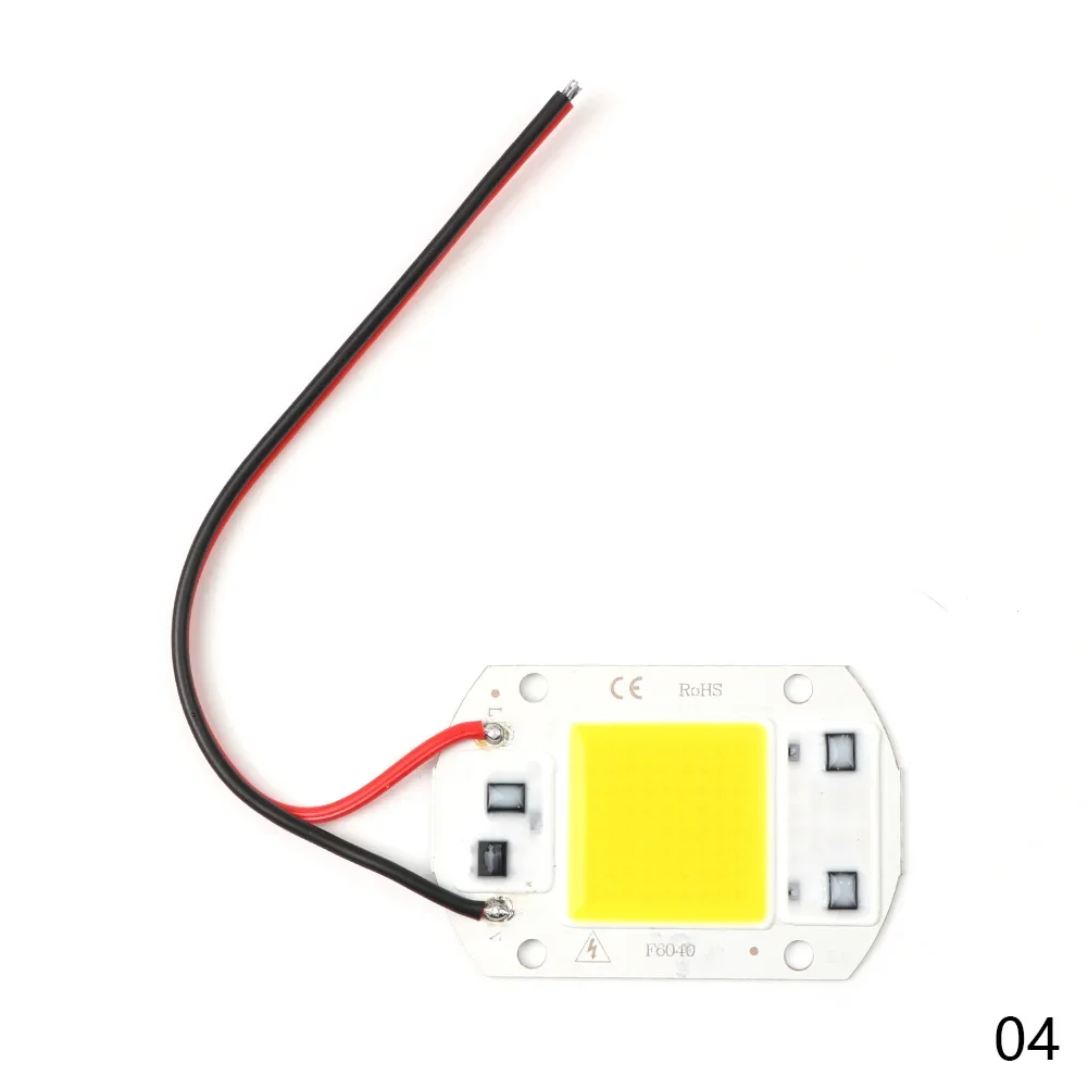 LED COB 램프 비드, IP65 스마트 IC, 드라이버 필요 없음, DIY 투광 조명, LED 전구 스포트라이트, 야외 칩 램프, 가장 밝은, 20W, 30W, 50W, 220V