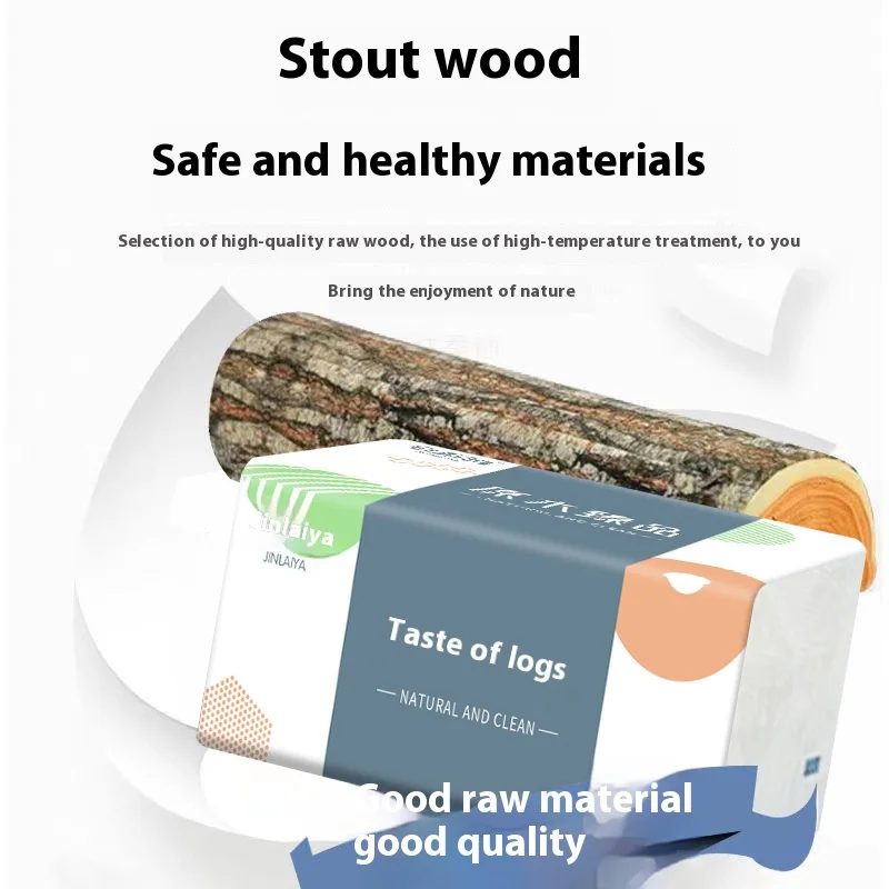 Native Wood Pulp Drawing Paper Tissue Paper Napkins 4 Layers Thickened Facial Tissues