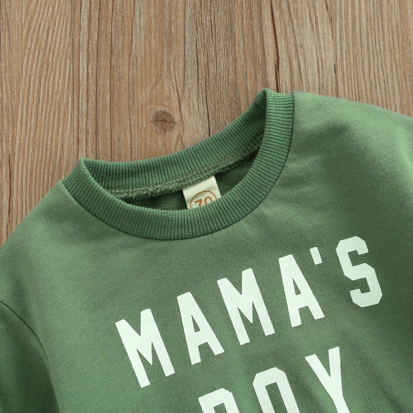 2021-10-23 Lioraitiin 0-18M Baby Sweater with Letter Print Design Long-sleeved Style Warm Breathable Pullover