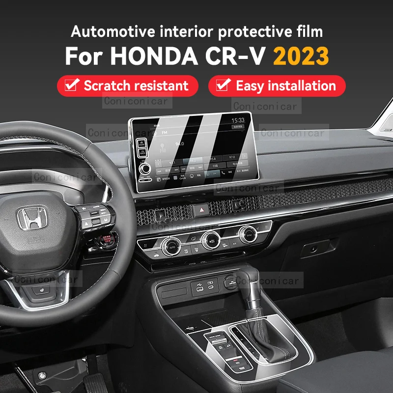 

For Honda CR-V CRV 2003 Car Interior Gearbox Panel Anti-Scratch Protective Transparent TPU Film Cover Accessories Sticker