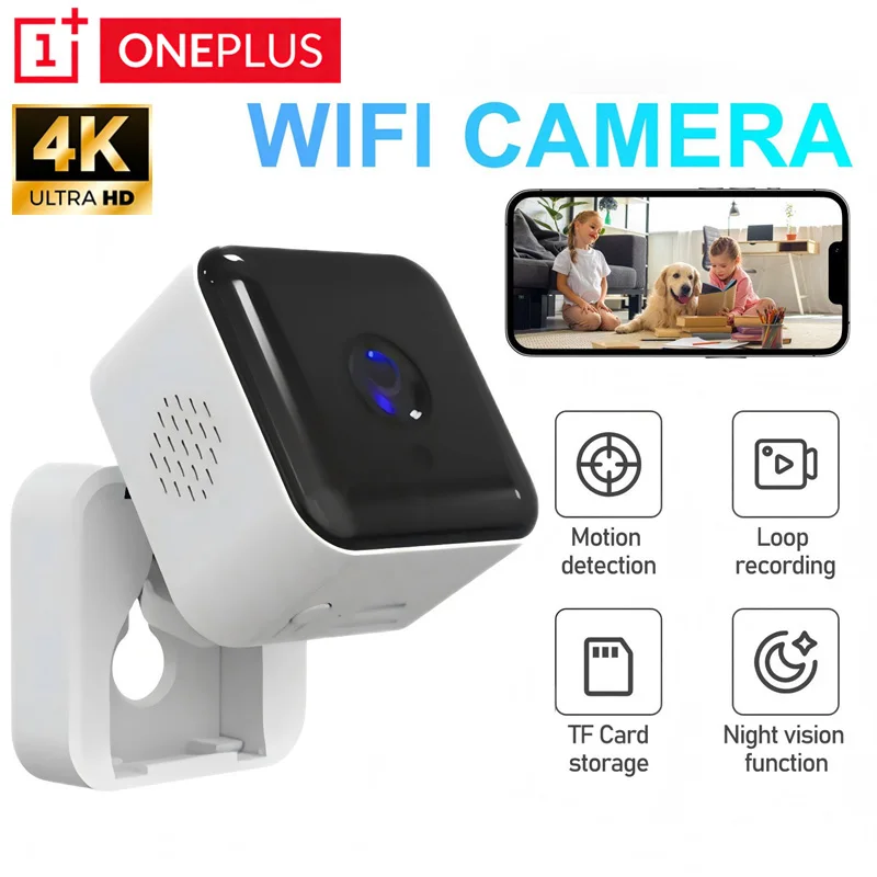 4K Smart Night Vision Wireless Security Camera with Motion Detection and Remote Viewing