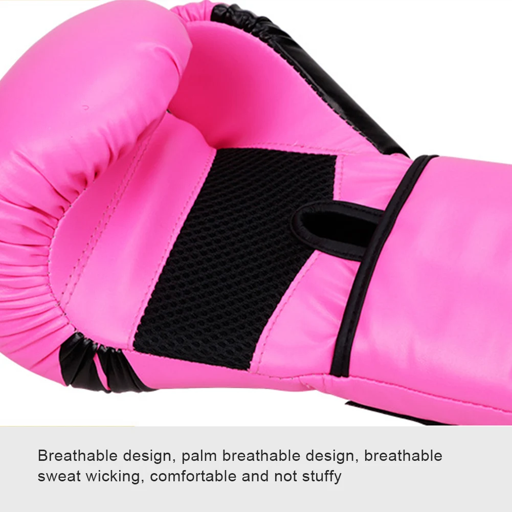 6/10 OZ Breathable PU MMA Taekwondo Punching Gloves Kids Adult Boxing Gloves