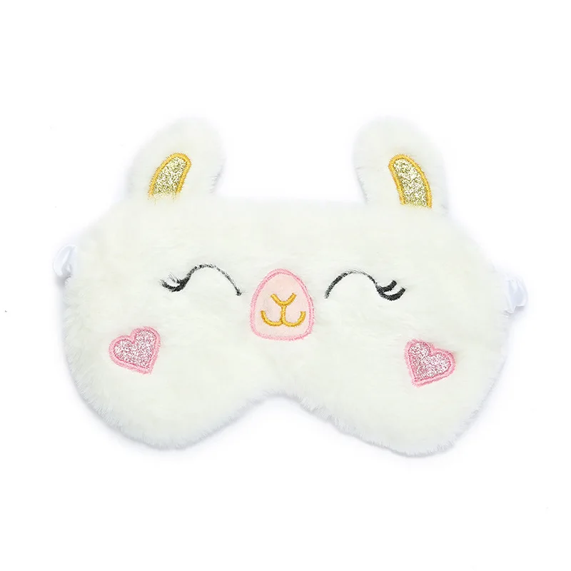 Schattige Pluche Slaapmasker Grote Ogen Pluche Oogmasker Kids Cat Cute Eye Mask Reisrust Slaap Pluche Masker Oogatch Nap Gezondheid Oogcover