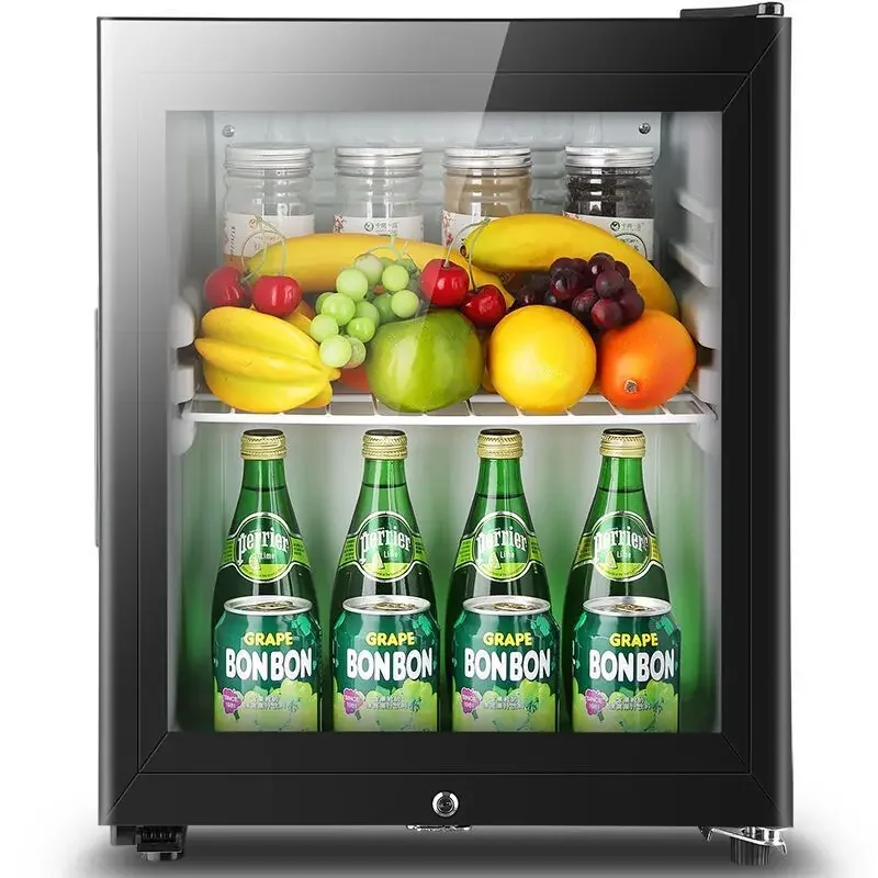 220V Office Family Hotel Tea Fruit Refrigerator Beverage Freezer 50L Large Capacity Mini Single Door Refrigerator Ice Bar BC-50