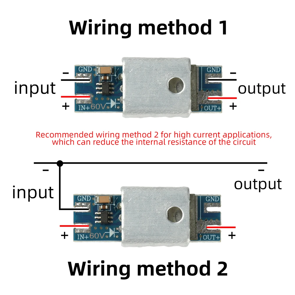 Modulo Diodo Ideale 20A DC 4-90V ad Alta Corrente Anti-Riflusso per Sistemi di Ricarica Solare e di Backup
