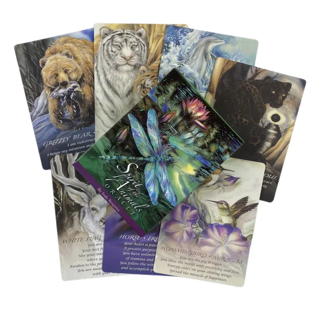 1Pcs Deck Tarot Tarot Cards Spirits Of The Animals Oracle Cards Games Set Party Entertainment Board Games For Adult Children 5