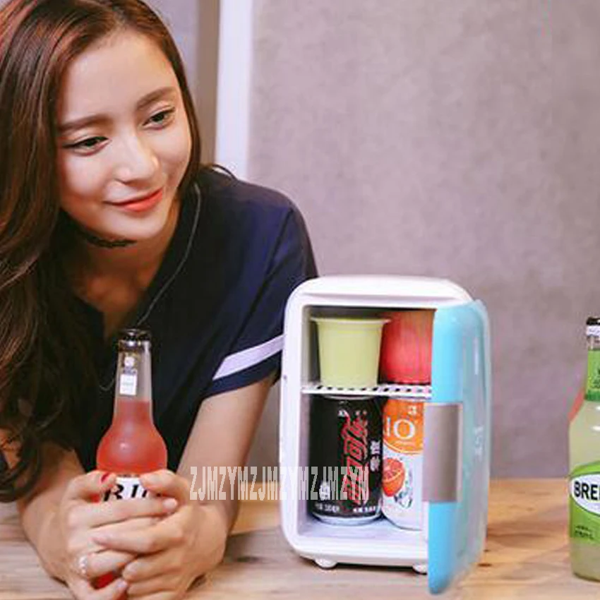 New Portable 4L Mini Car Refrigerator car home dual-use 12V Multi-Function dormitory bedroom Home Travel mini small car refrige 3
