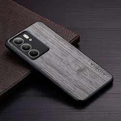 Cover per telefono in similpelle a effetto legno - Case premium con design elegante