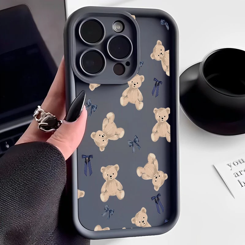 Adorable Bear Cat Design Protective Phone Case