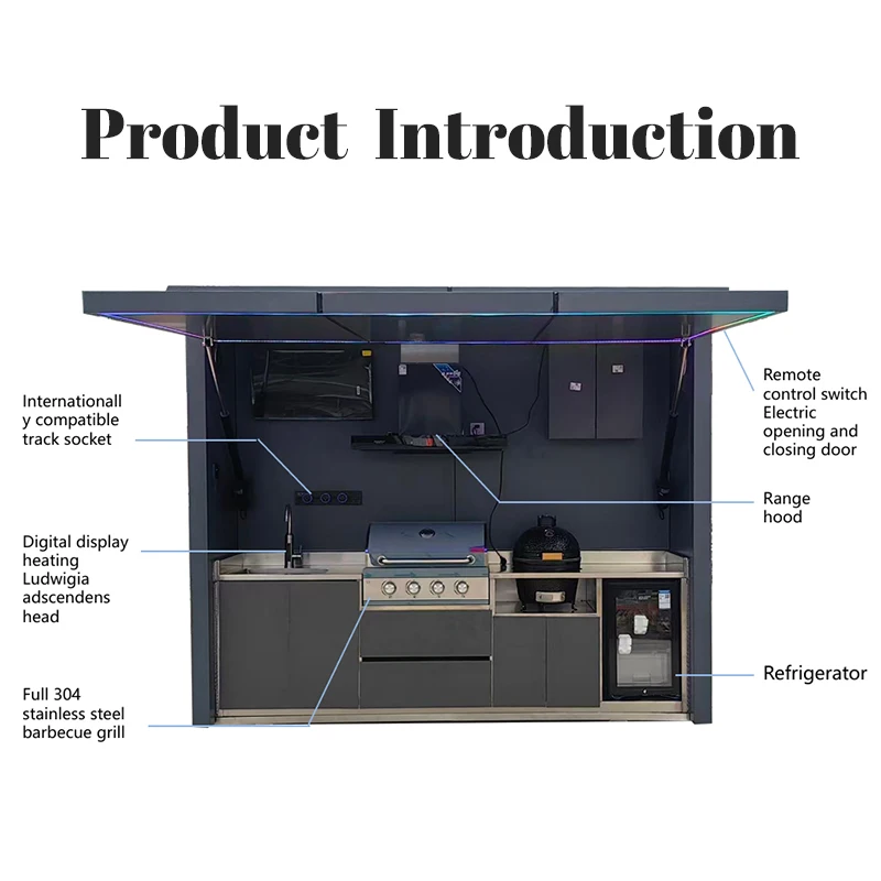 Custom Portable Outdoor Kitchen Island 2