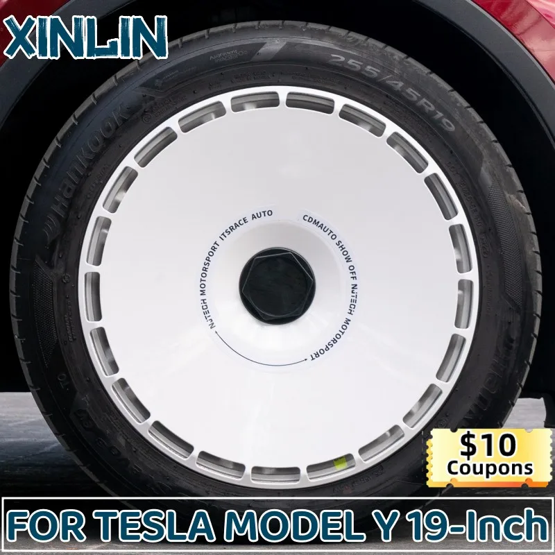 

4PCS 19Inch Wheel Hubcap Hight Performance Replacement Hub Cap For Tesla Model Y 2020-2023 Wheel Cap Full Rim Cover Accessories