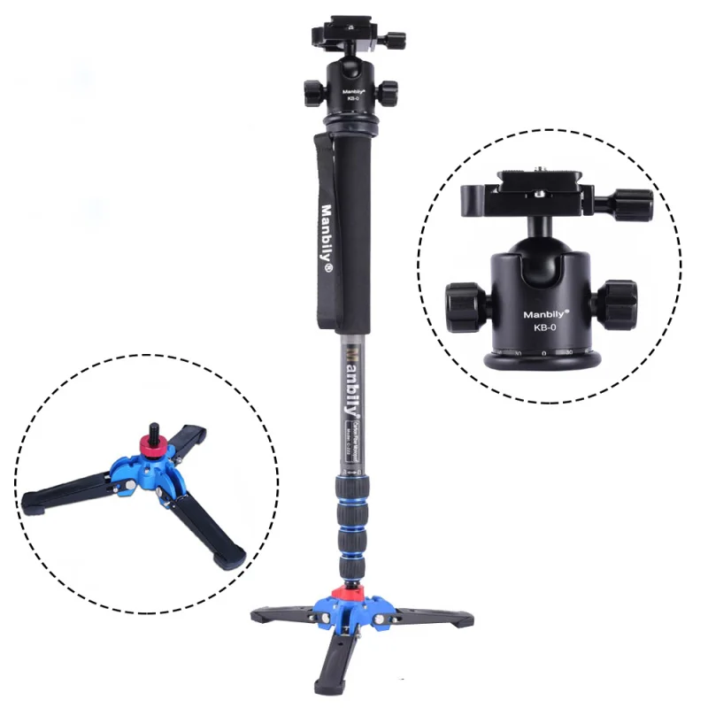 

Ckhb-cjyy C-222 Carbon Fiber Monopod-Professional Digital Camera Travel Photography Bracket & Tripod Base & Ball Head