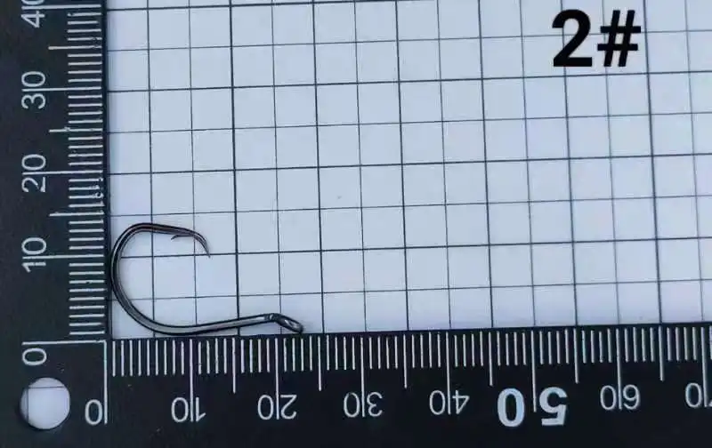 Angelhaken, Oktopus-Kreis, Olecranon, Hartstahl, Schleifnadelspitze, kein Rost in Salzwasserhaken, Lot 20-teilig, Ausverkauf – Detail 13