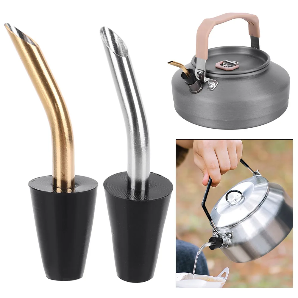 Silicone Stainless Steel Teapot Extension Tube Kettle Mouth Extension Tube Kettle Spout Water Nozzle For Camping