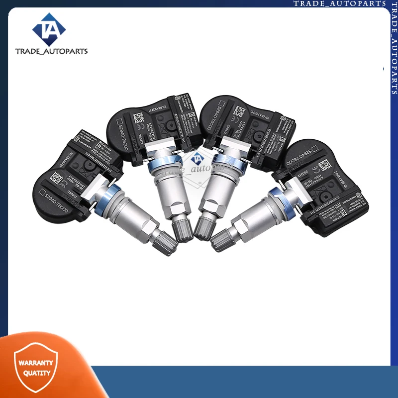 Enhanced Tire Pressure Monitoring System Sensor - Pack of 4 (433MHz)